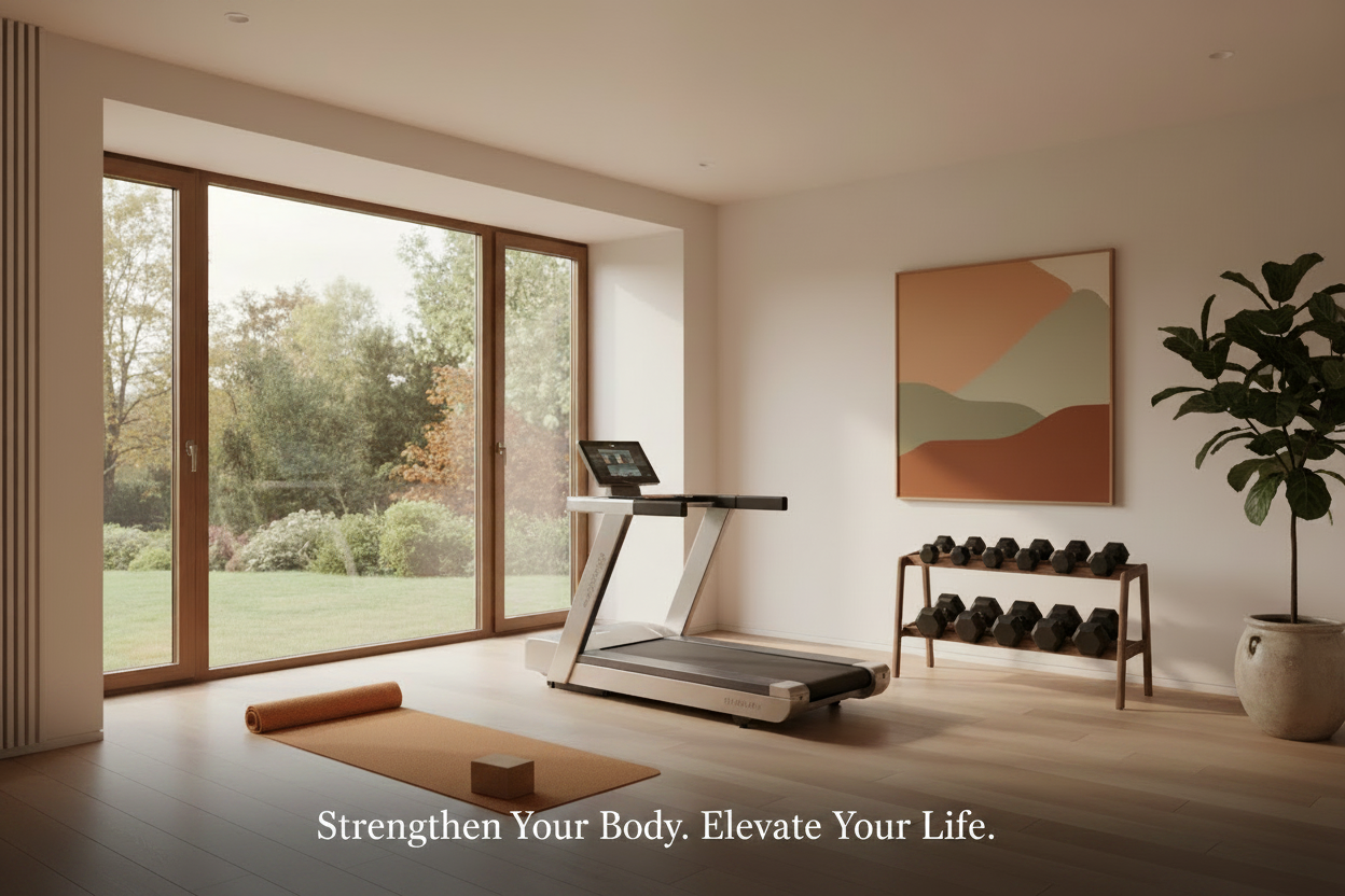 Fitness Image with Inspirational Text
